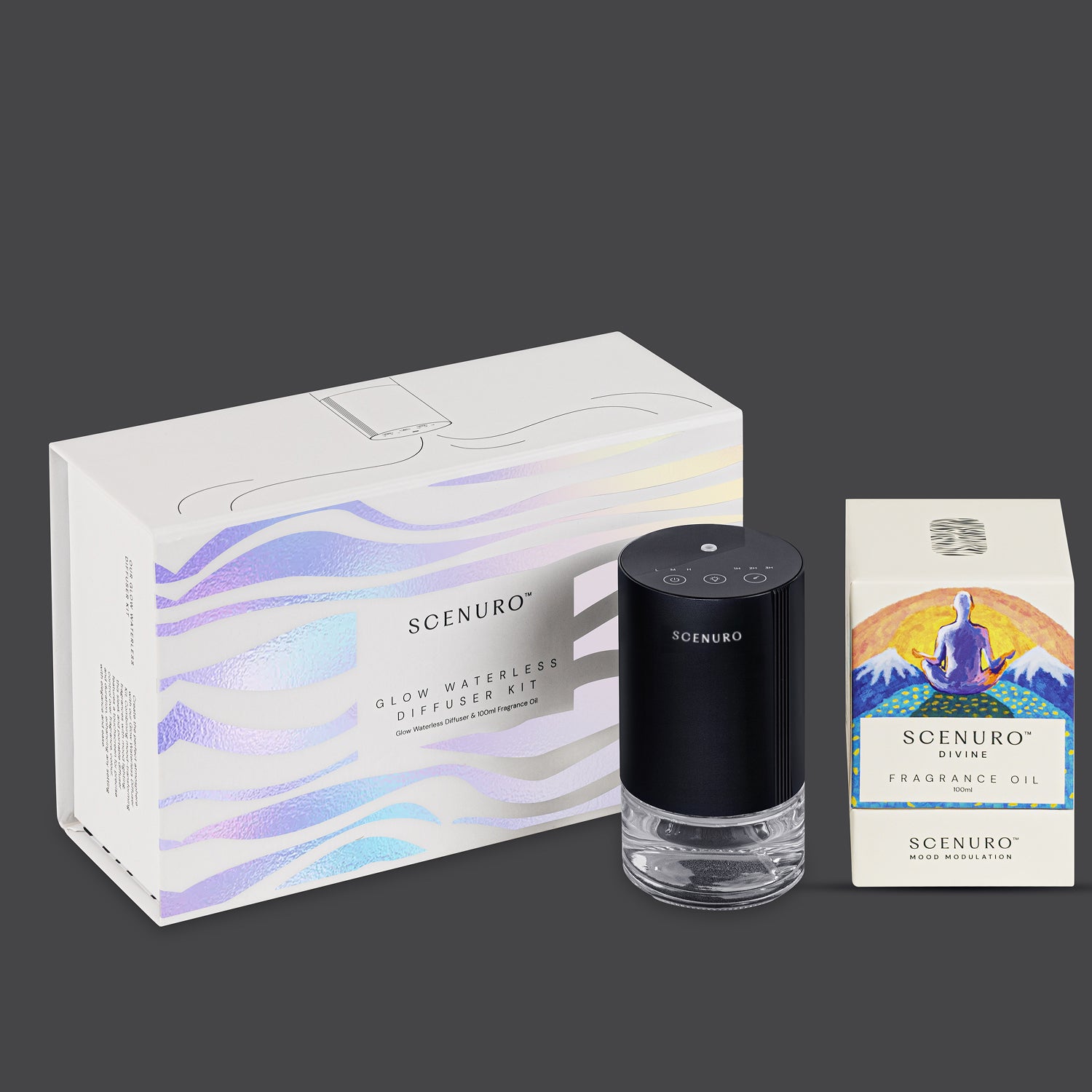 Glow Waterless Diffuser Kit - Black