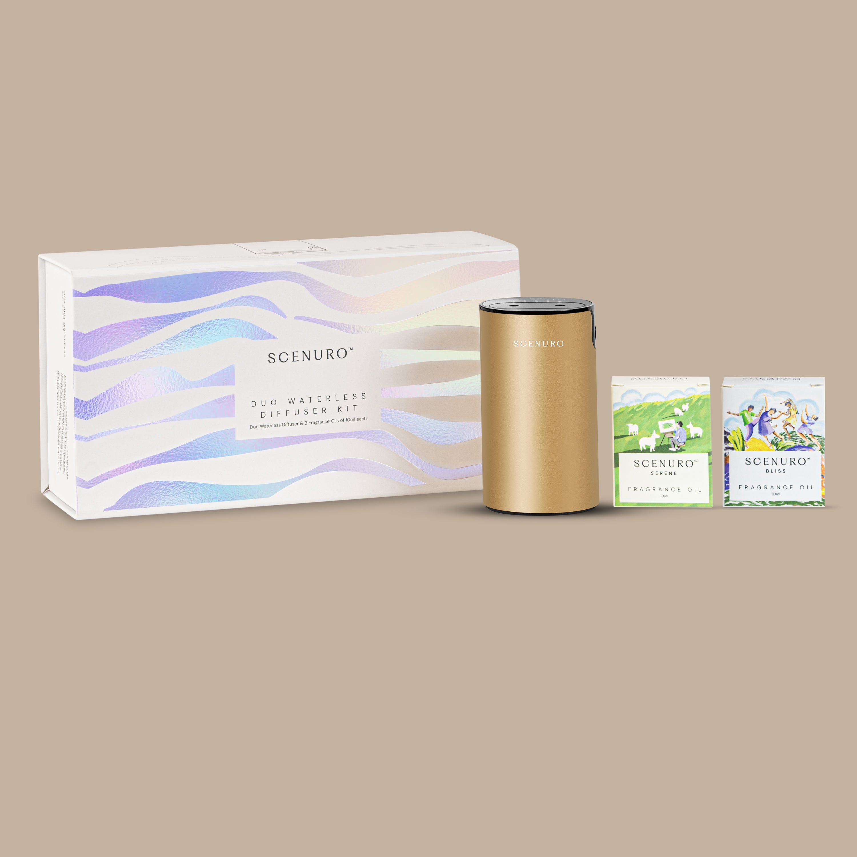 Duo Waterless Diffuser Kit (Gold)