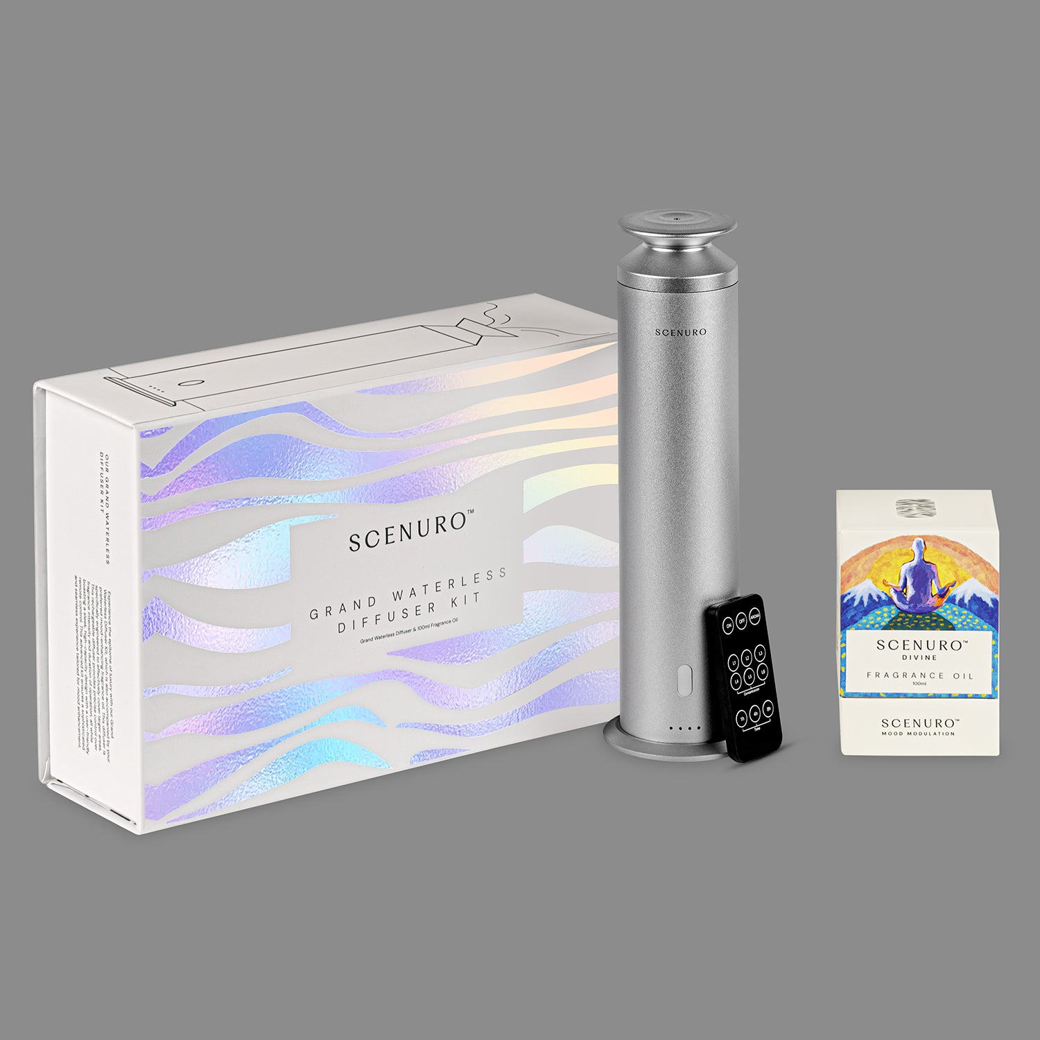 Grand Waterless Diffuser Kit - Silver