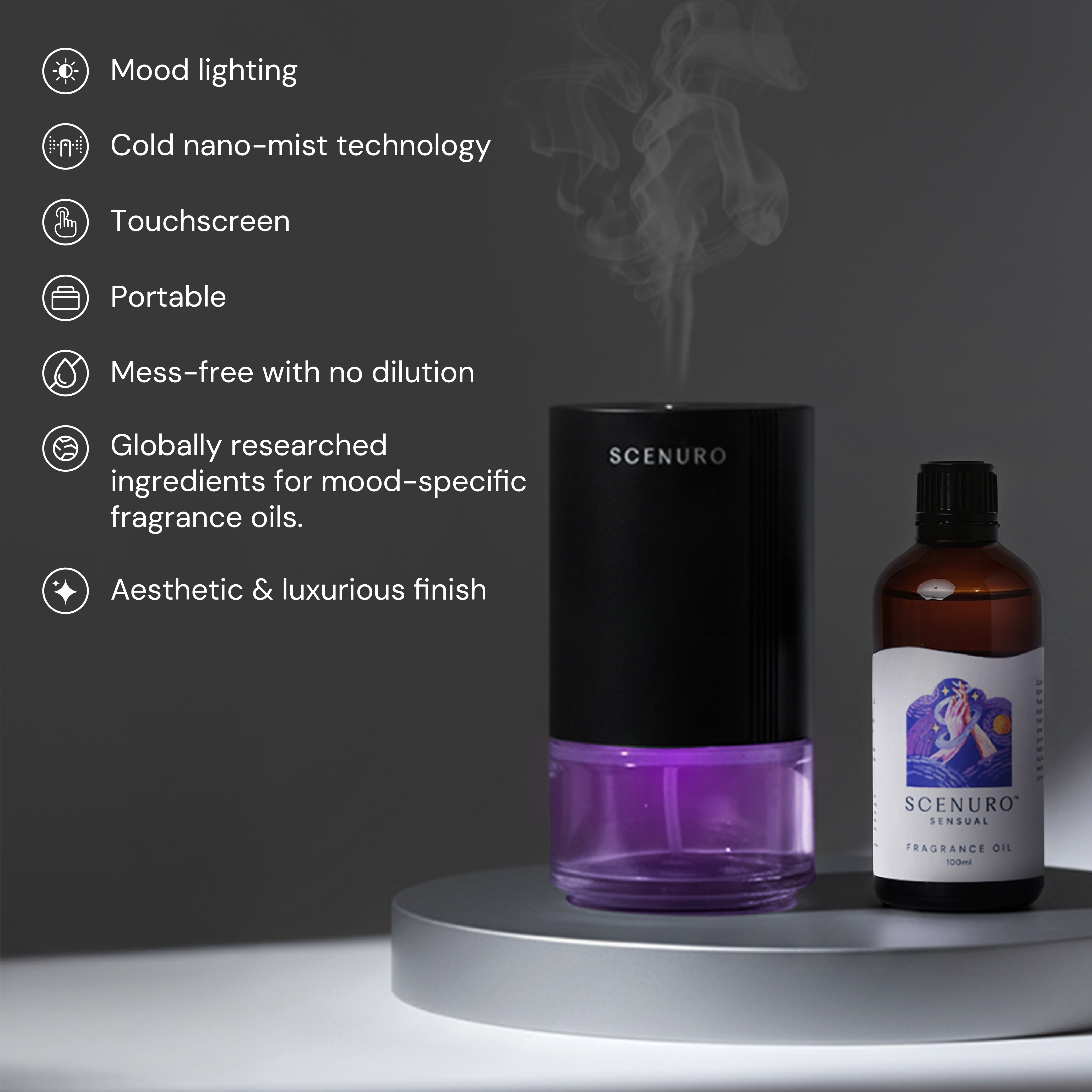 Glow Waterless Diffuser Kit - Black