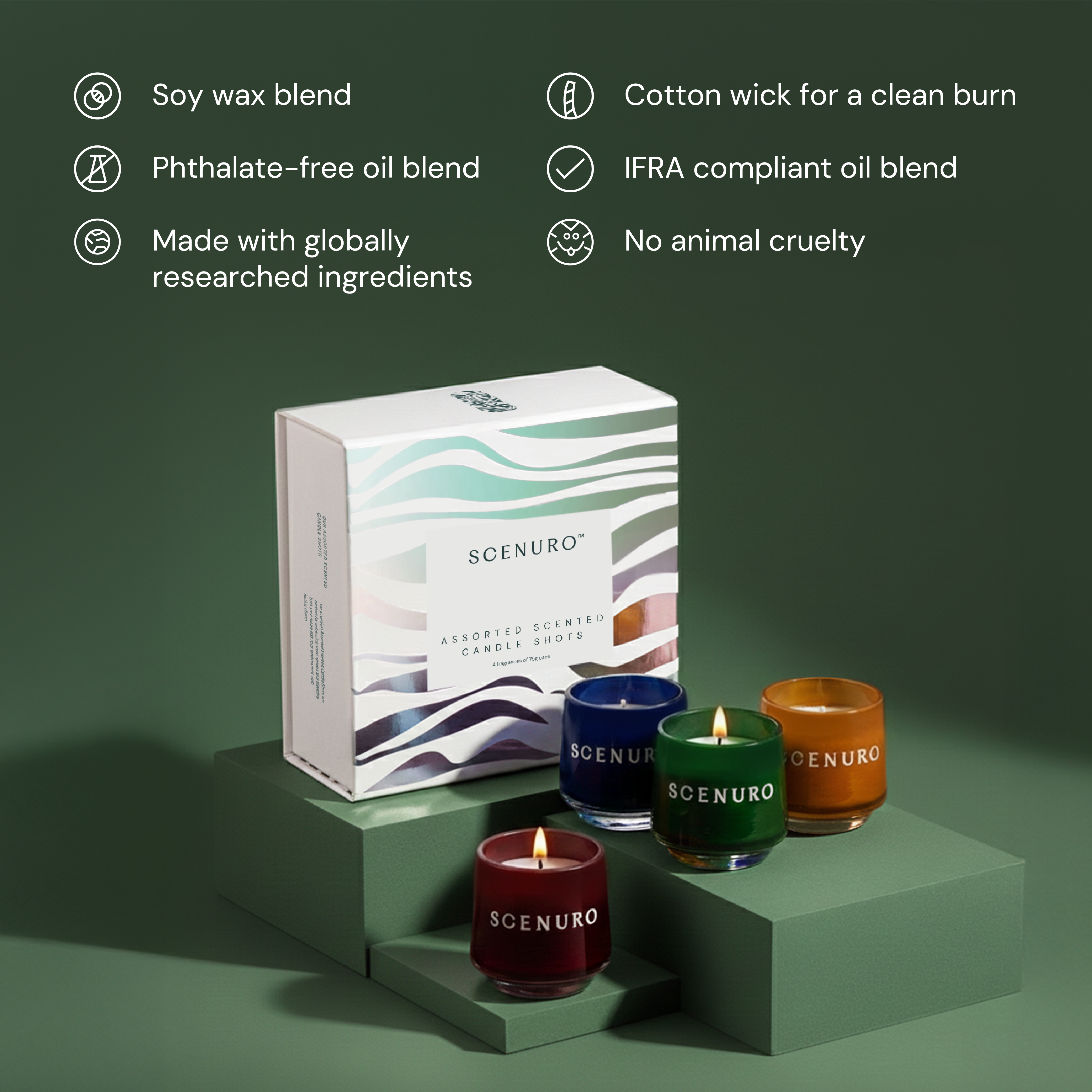 Assorted Scented Candle Shots