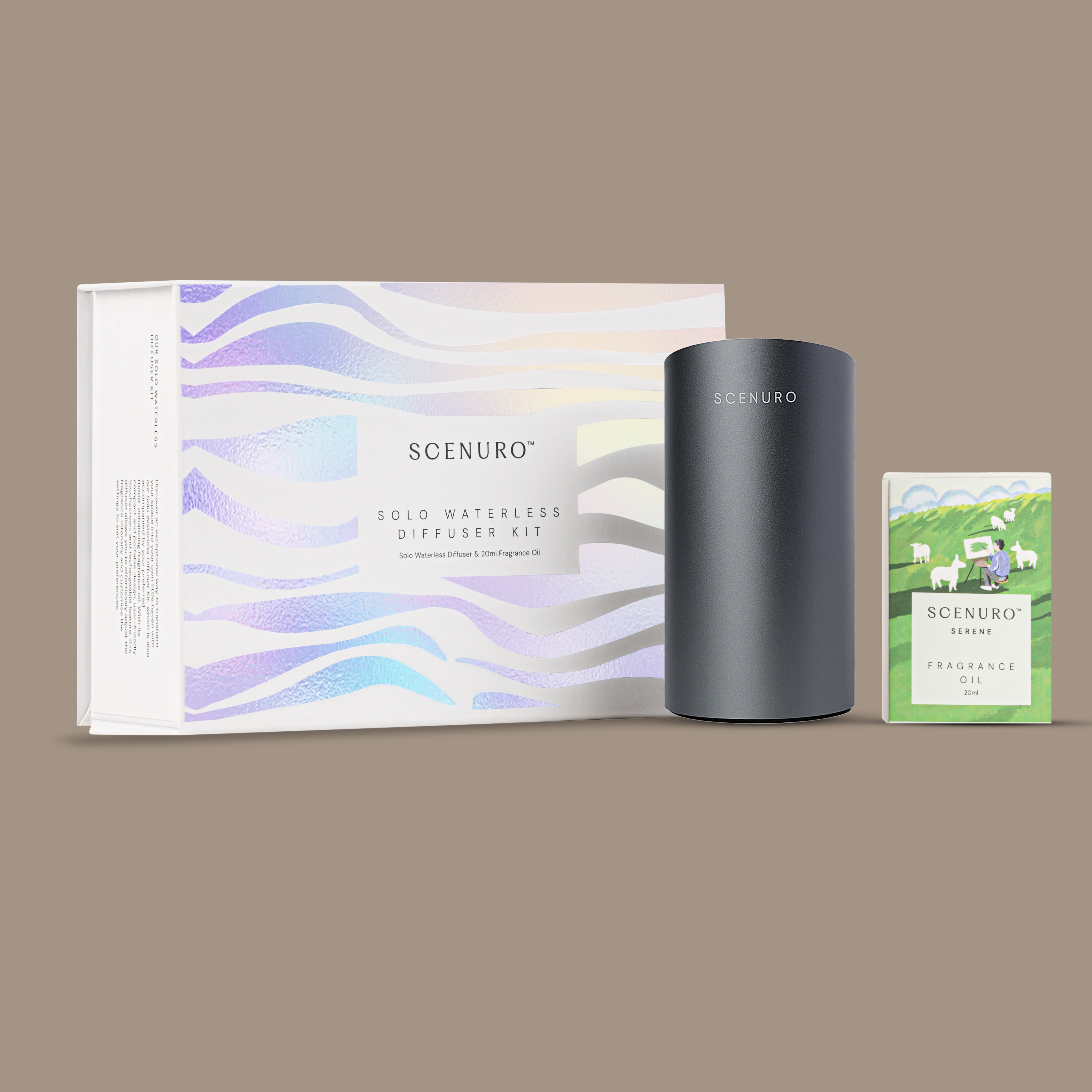 Solo Waterless Diffuser Kit - Grey