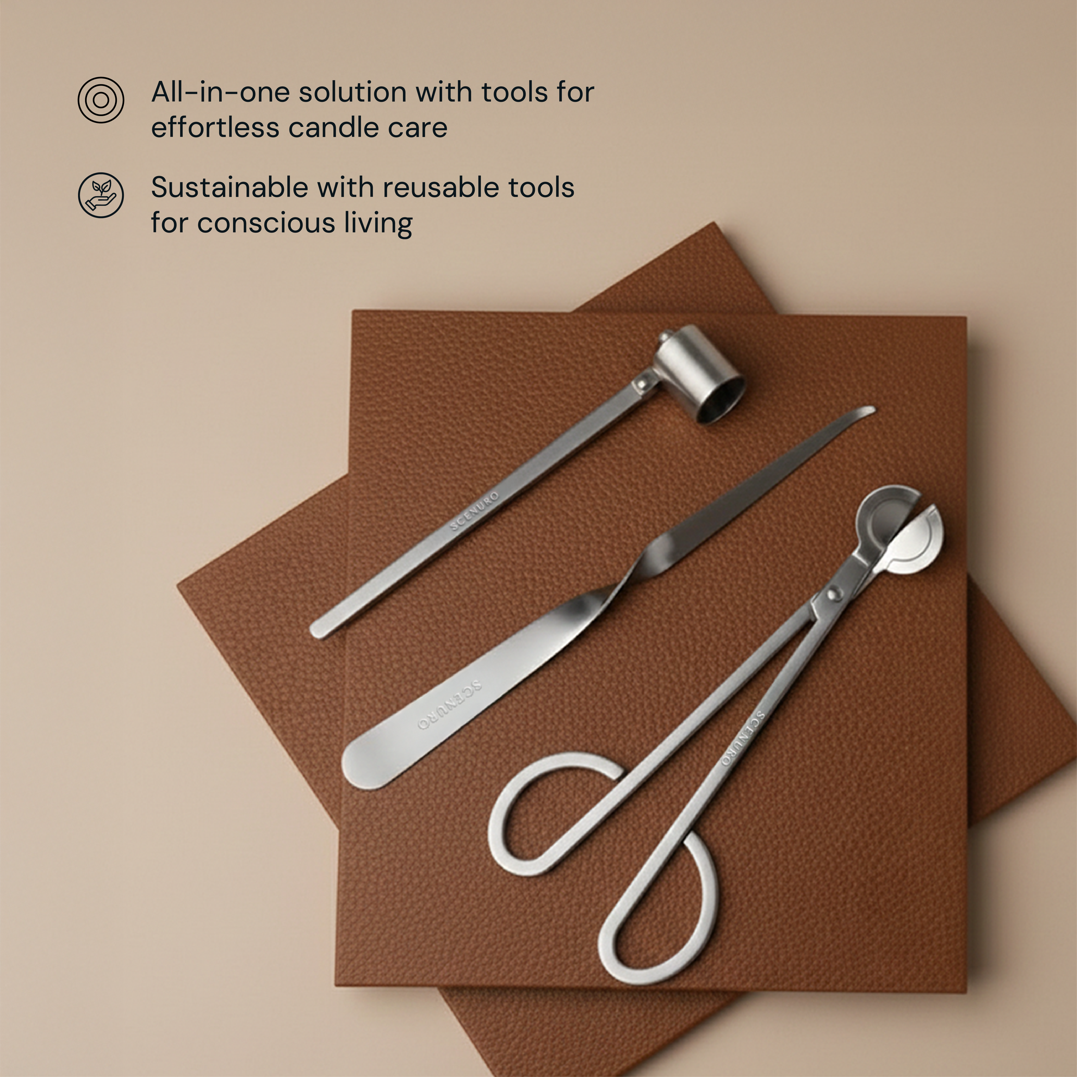 Candle Care Kit - Silver