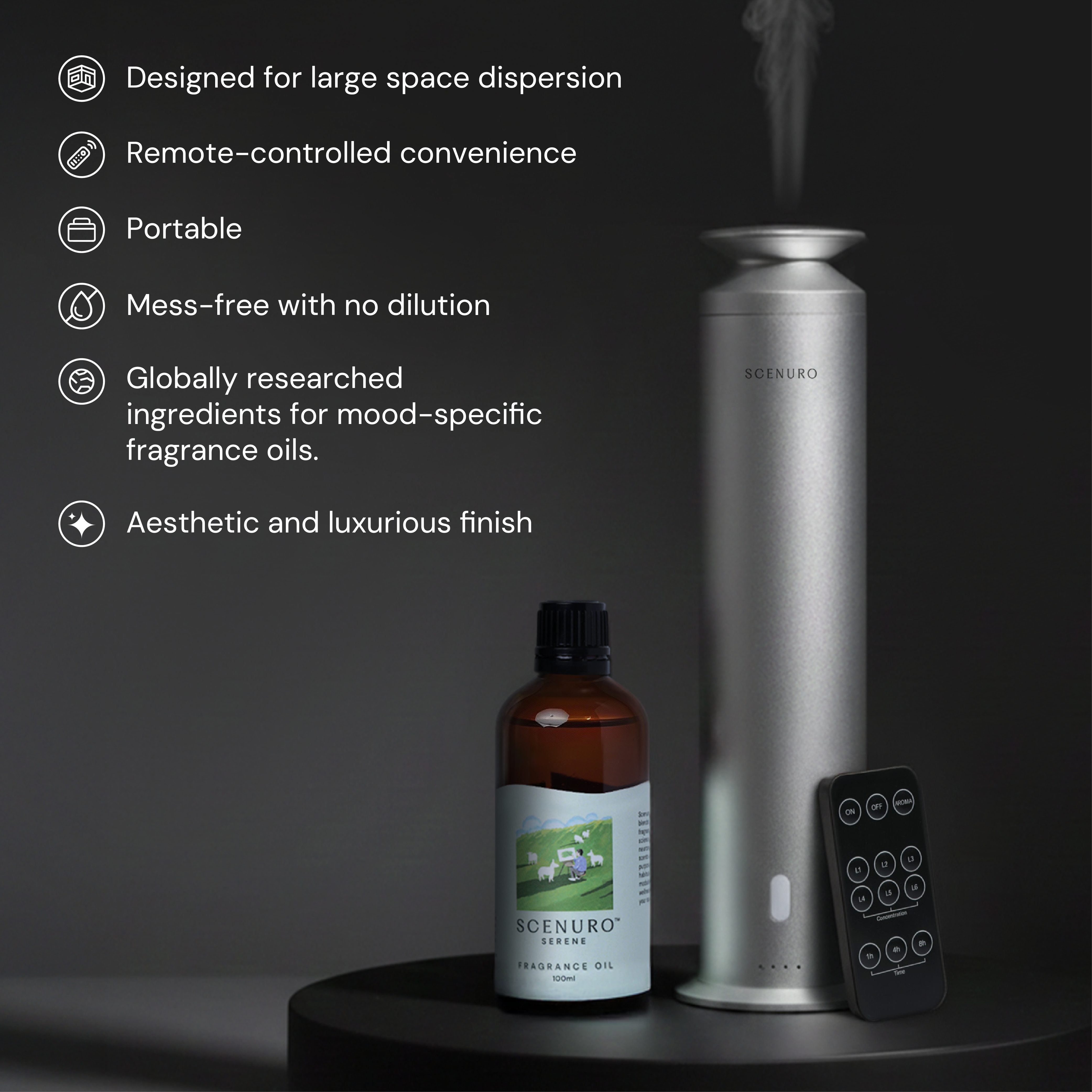 Grand Waterless Diffuser Kit - Silver