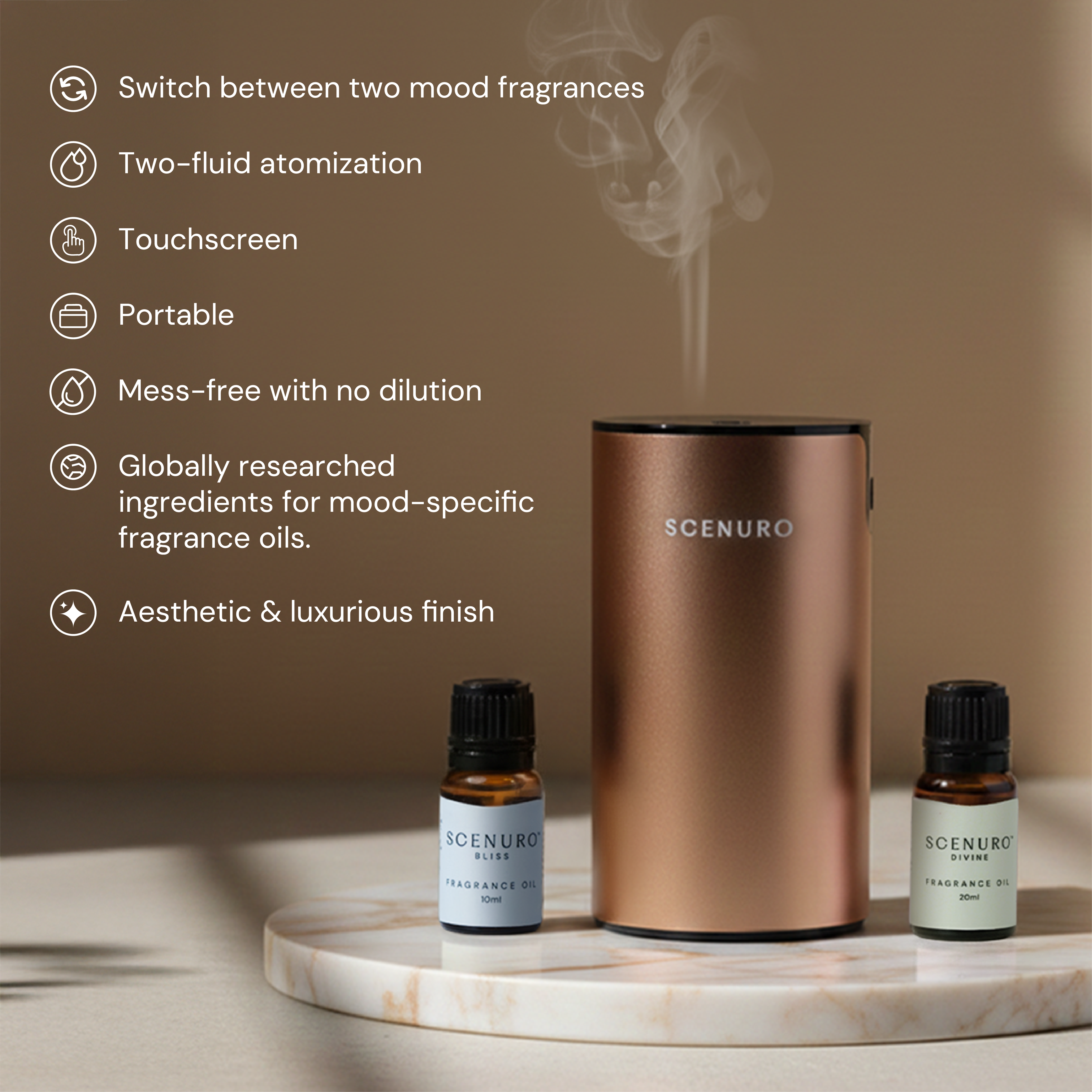 Duo Waterless Diffuser Kit (Gold)